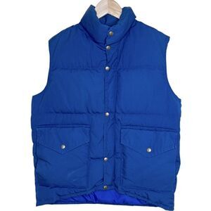 CLASS 5 Blue Vintage Down Vest Sz M